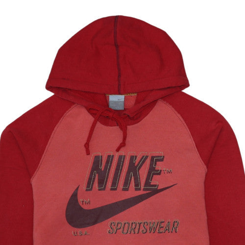 Nike Men's Red Pullover Hoodie S Sportswear Fleece