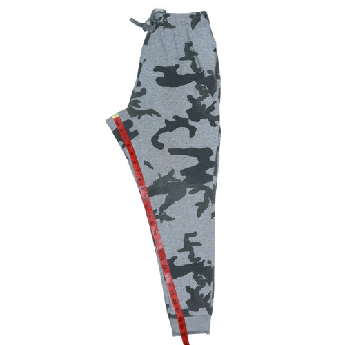 Nike Men’s Grey Camouflage Jogger Sweatpants Size S Fleece Activewear