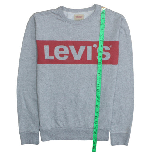 Levi's Boys Grey Logo Pullover Sweatshirt Size 14 Years Crew Neck