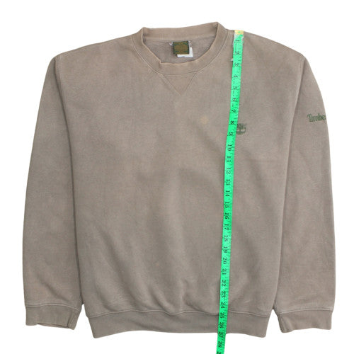 Timberland Men's Beige Crew Neck Pullover Sweatshirt Size M