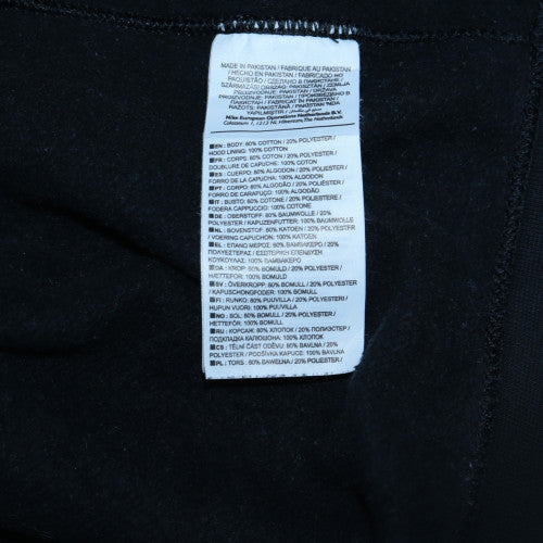 Nike Men's Black Full Zip Hoodie L Regular Fleece Sweatshirt
