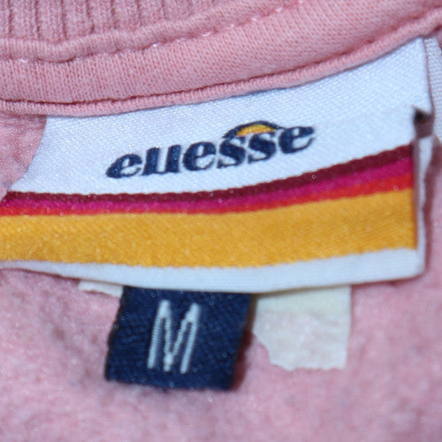 Ellesse Men's Pink Crew Neck Logo Sweatshirt M Regular Fit