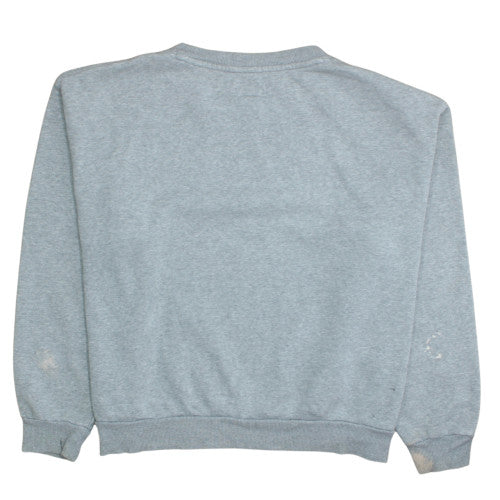 Converse Women Grey XL Pullover Sweatshirt Crew Neck Casual Cotton Blend