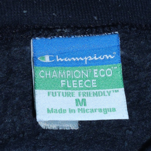 Champion Men's Black Georgetown Graphic Crew Neck Sweatshirt M