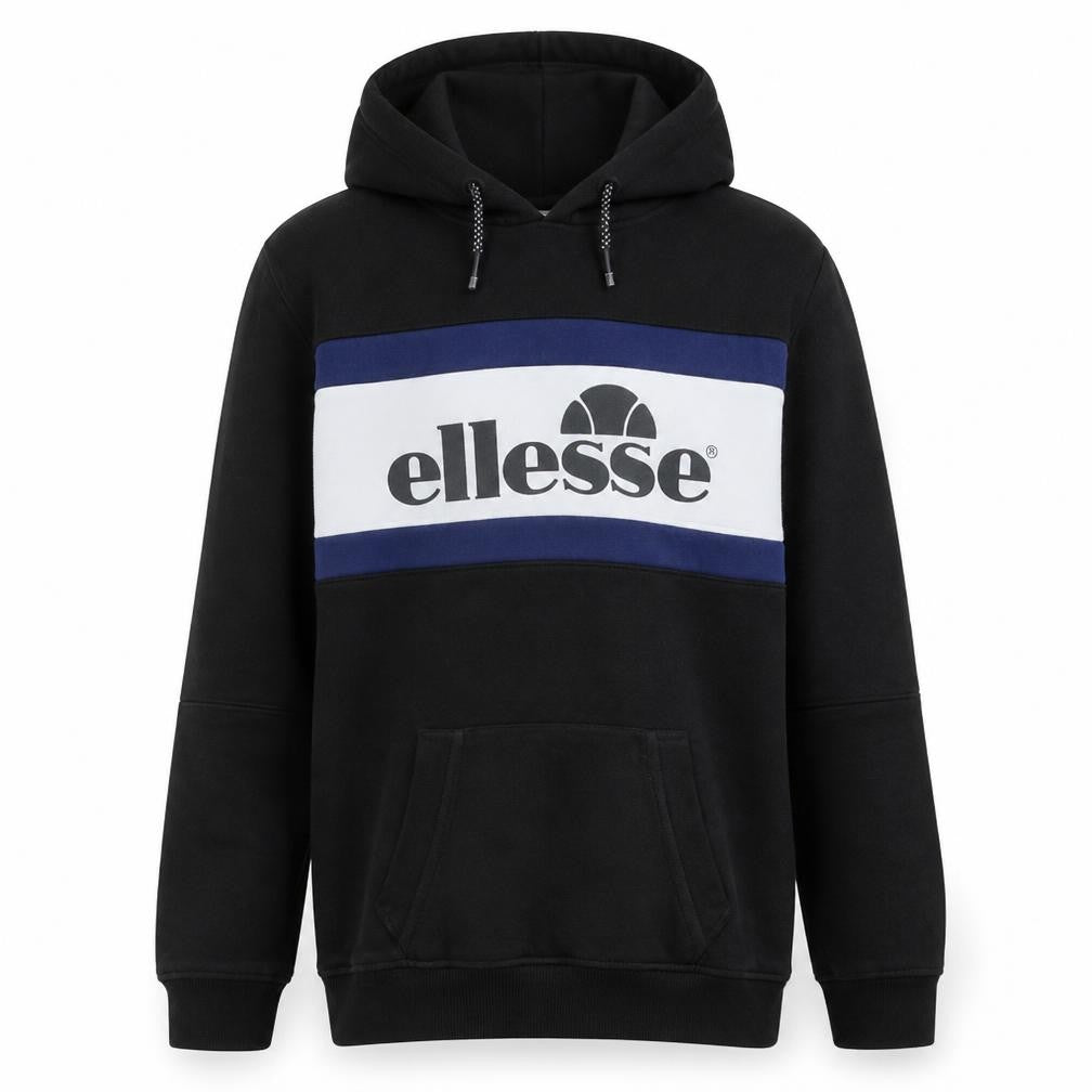 Ellesse Boys Black Pullover Hoodie 14 Years Logo Fleece Sweatshirt