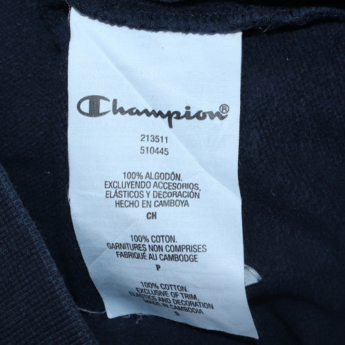 Champion Men's Blue Embroidered Logo Pullover Sweatshirt Small