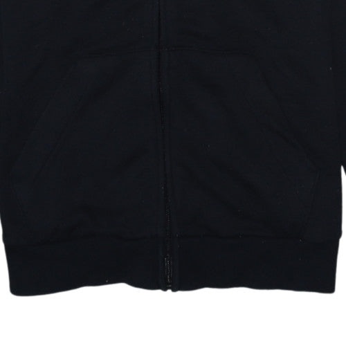 Adidas Womens Black Full Zip Hoodie Size 12-14 M Sportswear