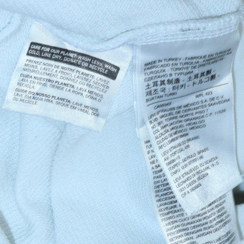 Levi's Men's White Graphic Logo Pullover Sweatshirt Size M