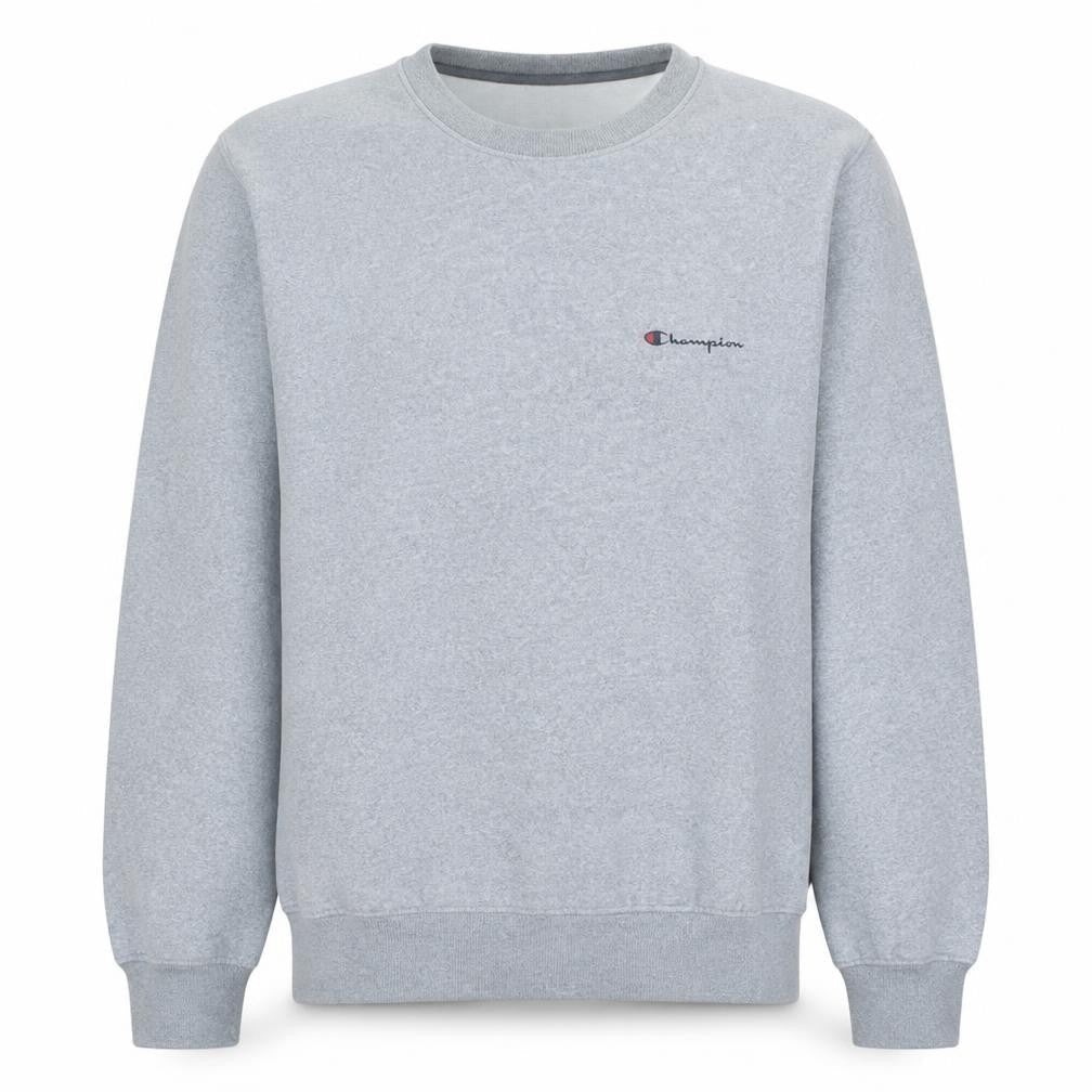 Champion Mens Grey Medium Crew Neck Pullover Sweatshirt