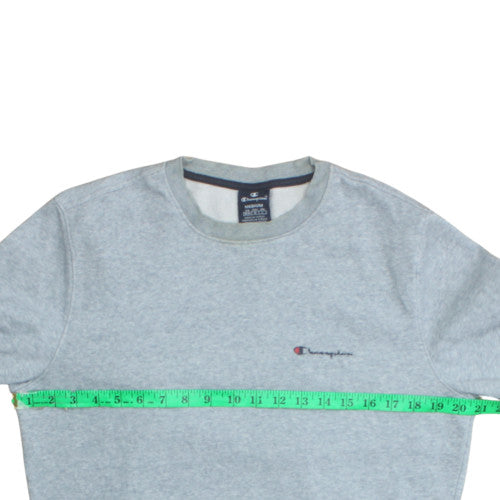 Champion Mens Grey Medium Crew Neck Pullover Sweatshirt