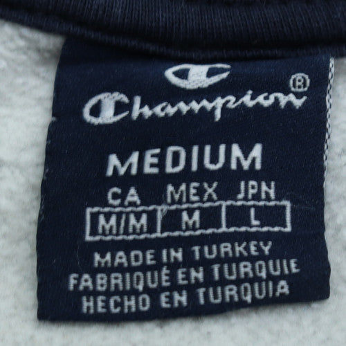 Champion Mens Grey Medium Crew Neck Pullover Sweatshirt