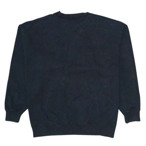 Adidas Women Black XS Crew Neck Pullover Sweatshirt Cotton Blend