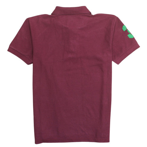 Ralph Lauren Men's Red XL Polo Shirt with Green Logo