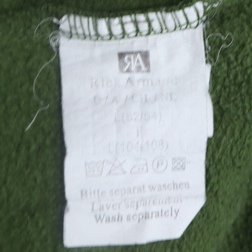 Rick Armand Men's Green Henley Sweatshirt Size L Casual Pullover