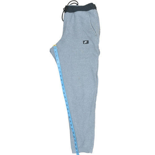 Nike Mens Grey Fleece Joggers M Regular Fit Sports Drawstring Pants