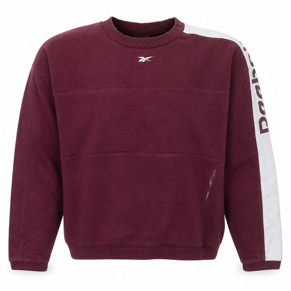 Reebok Women’s Burgundy Crew Neck Pullover Sweatshirt Medium