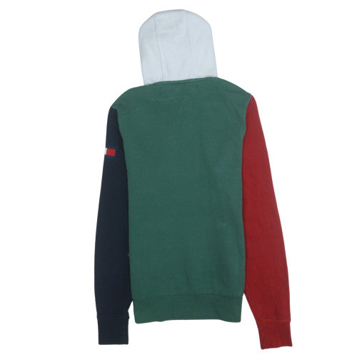 Tommy Hilfiger Men’s Multicoloured Pullover Hoodie Size S Vintage Fit