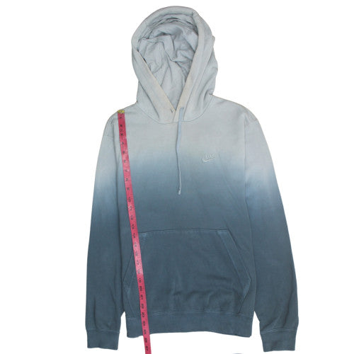 Nike Men's Blue Small Pullover Hoodie Gradient Fleece Sweatshirt