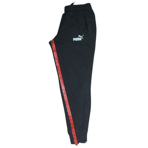 Puma Men's Black Jogger Sweatpants Size S Fleece Regular Fit