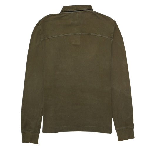 Timberland Men’s Green Henley Sweatshirt Regular Fit S