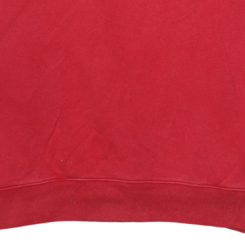 Fila Women Red XL Crew Neck Pullover Sweatshirt Classic Logo