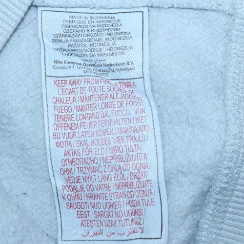 Nike Boys Light Blue Crew Neck Fleece Sweatshirt L 12-13 Years
