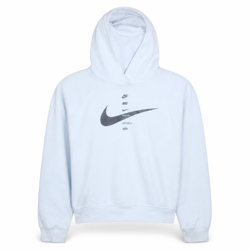 Nike Womens White Hooded Pullover Sweatshirt Medium Casual