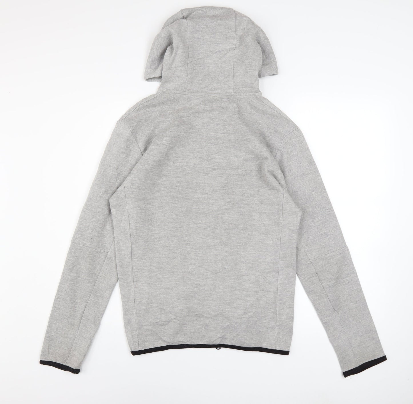 Nike Men's Grey Full Zip Hoodie Size S Lightweight Jersey