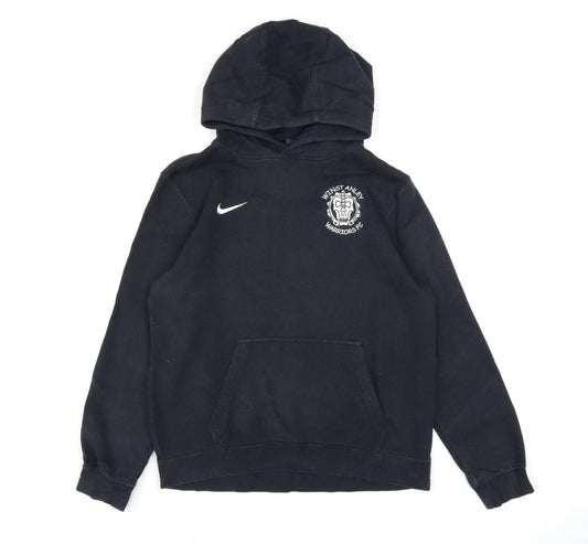 Nike Boys Black XL Pullover Hoodie Fleece Football Sportswear