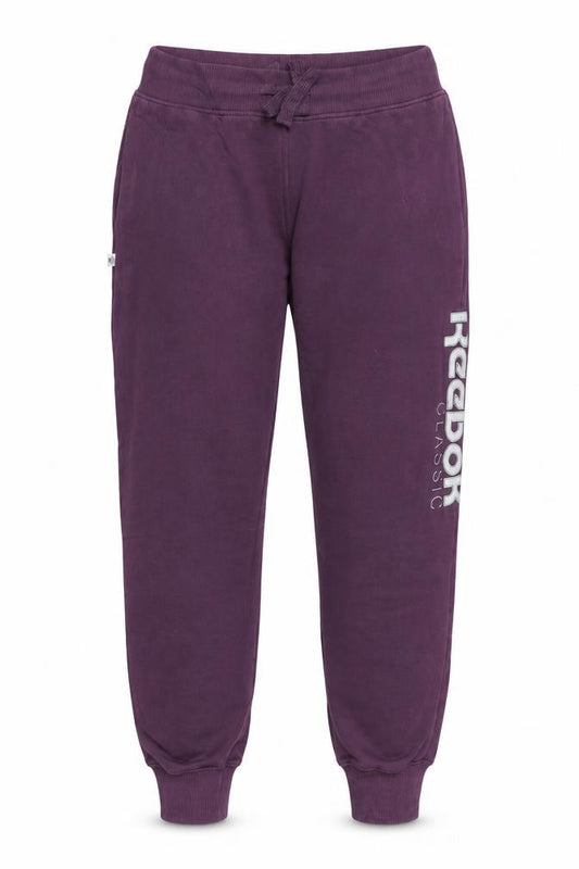Reebok Classic Womens Purple Jogger Sweatpants S Cotton Blend