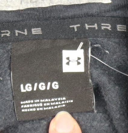 Under Armour Men's Black L 1/4 Zip Pullover Hoodie