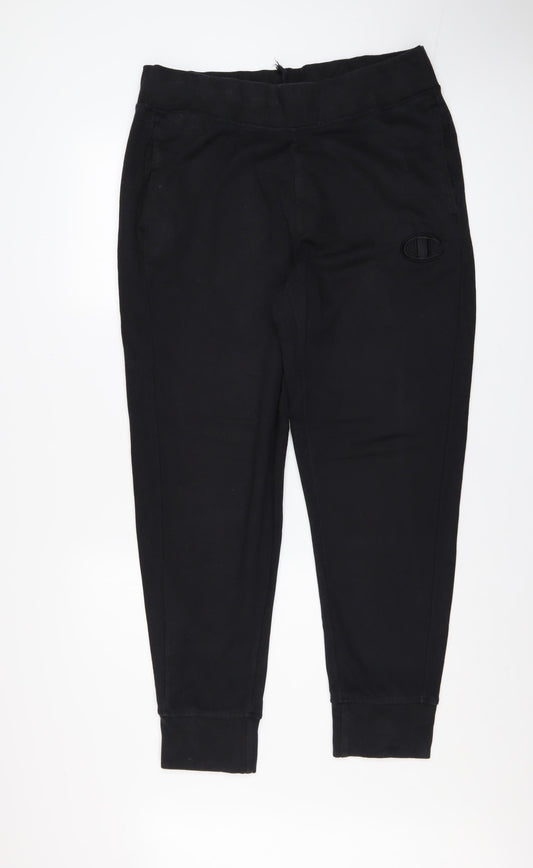 Champion Men's Black Fleece Jogger Trousers Size L