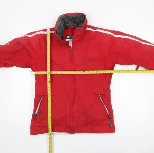 Columbia Women's Red Waterproof Ski Jacket Size S Winter Outdoor