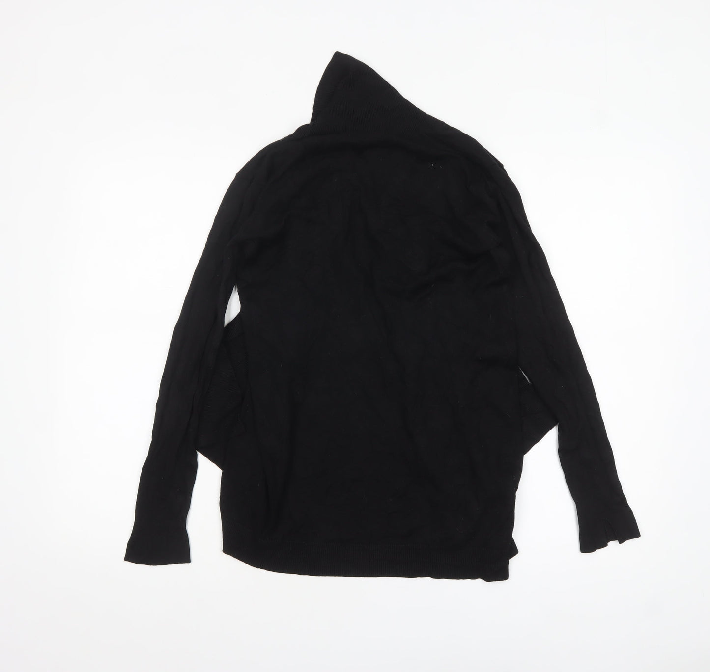 Mango Women's Black Knit Open Cardigan Size 8