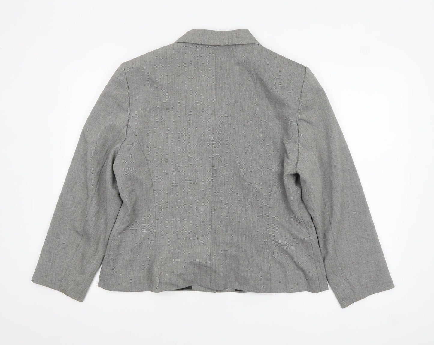 Principles Women Grey Regular Fit Single-Breasted Suit Jacket UK 18