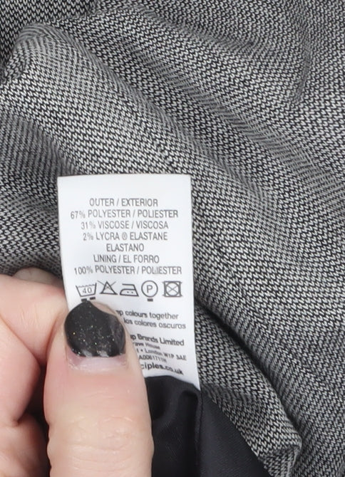 Principles Women Grey Regular Fit Single-Breasted Suit Jacket UK 18