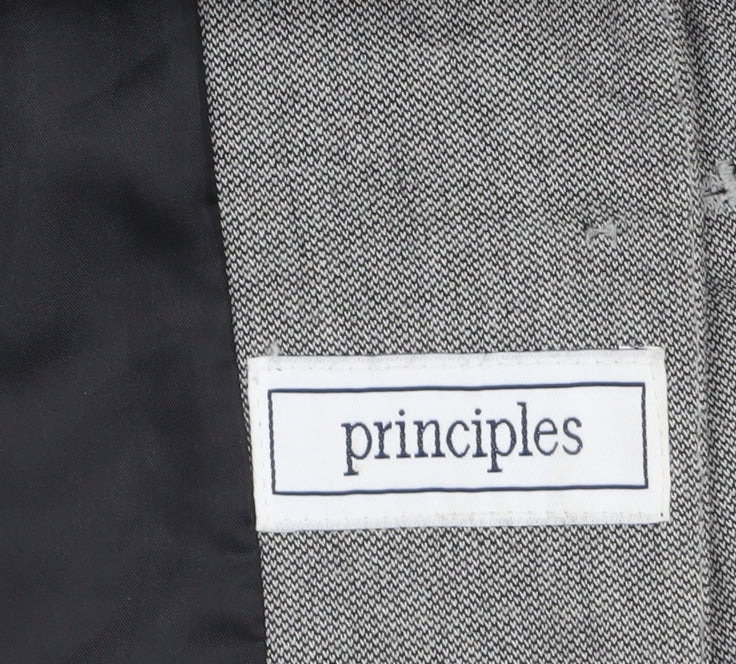 Principles Women Grey Regular Fit Single-Breasted Suit Jacket UK 18