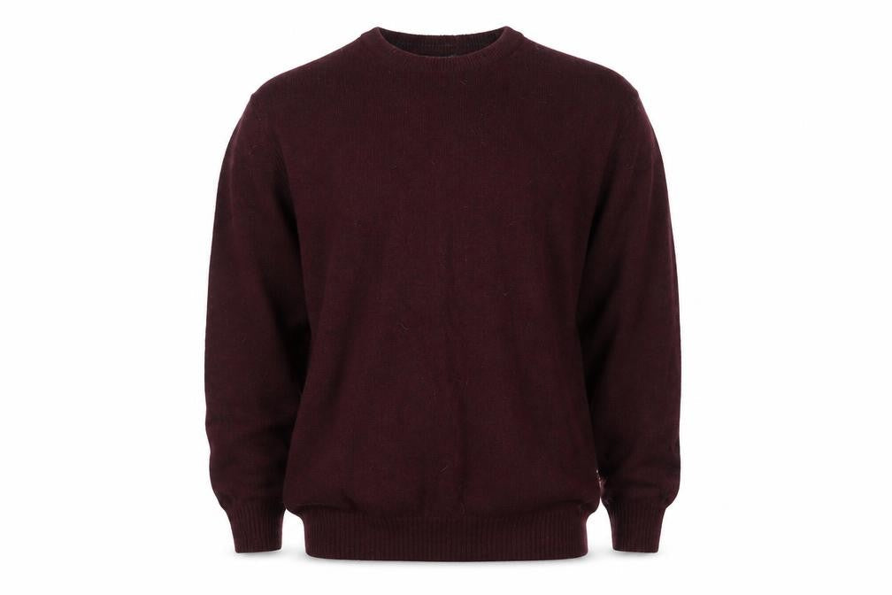 Debenhams Mens Red XL Lambswool Blend Crew Neck Jumper