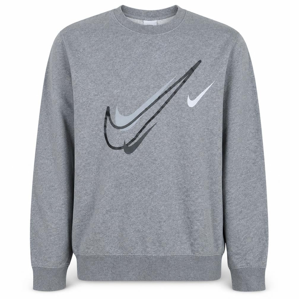 Nike Mens Grey Long Sleeve Crew Neck Pullover Sweatshirt L