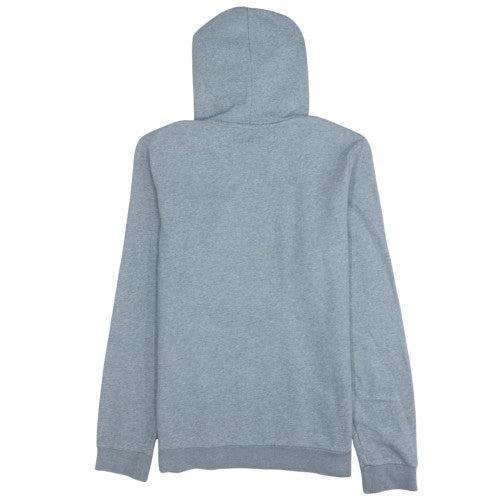 Le Coq Sportif Men's Grey Pullover Hoodie L Classic Logo Cotton Blend