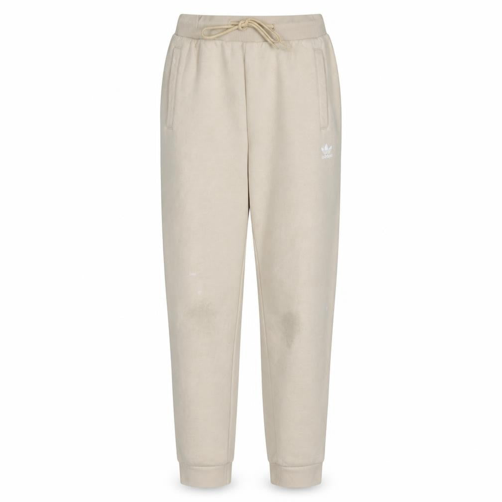Adidas Women's Beige Jogger Sweatpants Size 10 Casual Fleece