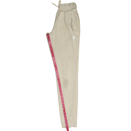 Adidas Women's Beige Jogger Sweatpants Size 10 Casual Fleece