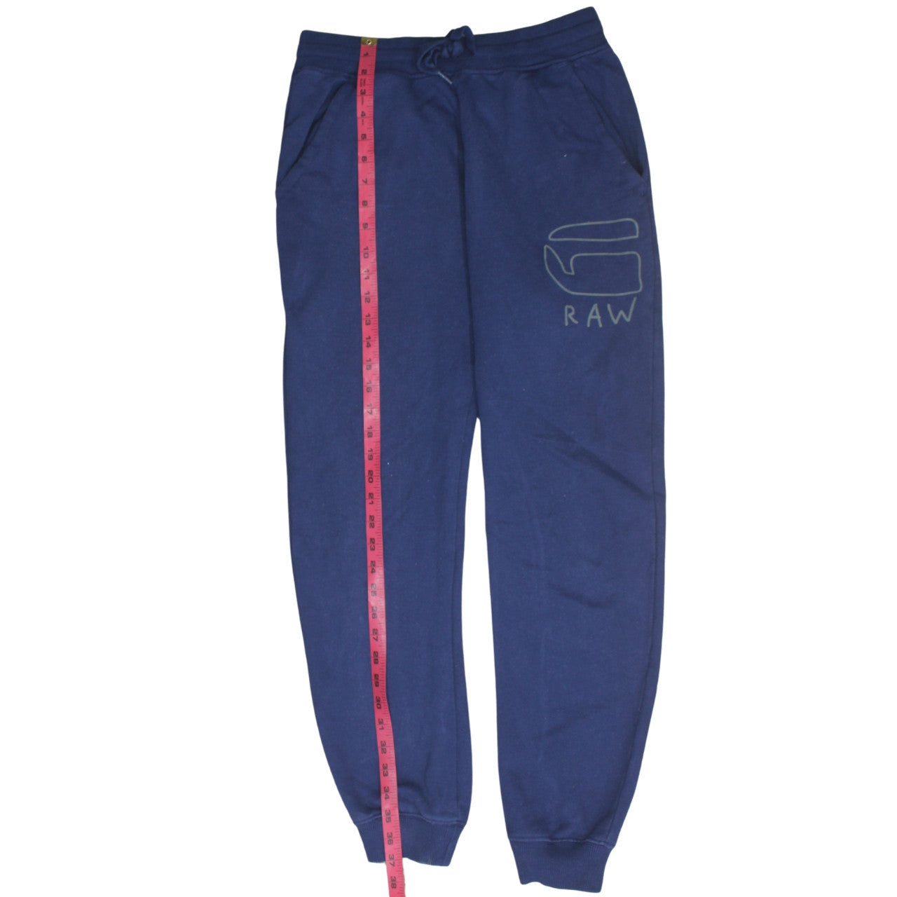 G-Star RAW Men Blue Jogger Sweatpants Size S Elastic Waist