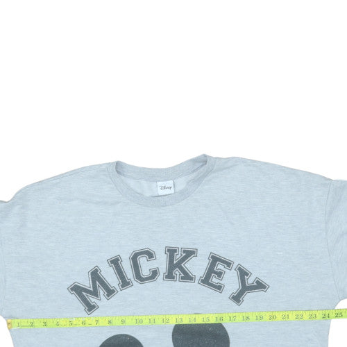 Disney Women's Grey Mickey Mouse Pullover Sweatshirt Size 20