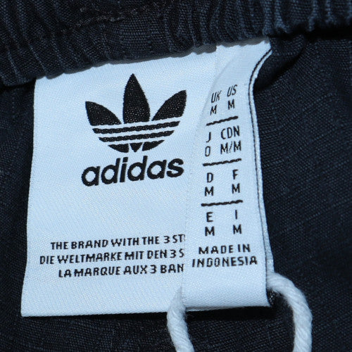 Adidas Mens Black Cargo Trousers M Relaxed Fit Cotton Blend Casual