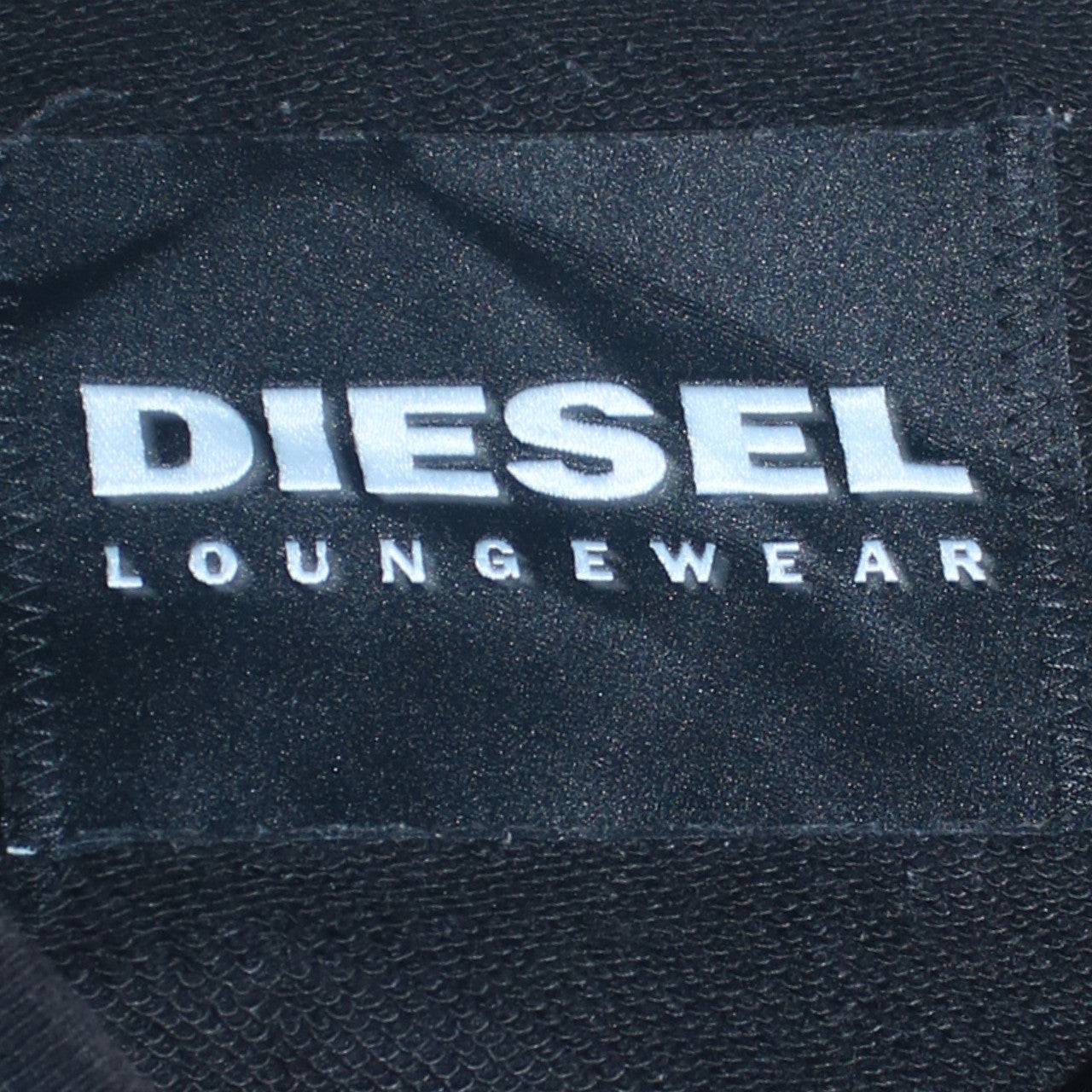 Diesel Men’s Black Crew Neck Logo Tape Sweatshirt Size M