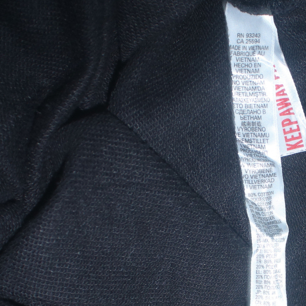 Diesel Men’s Black Crew Neck Logo Tape Sweatshirt Size M