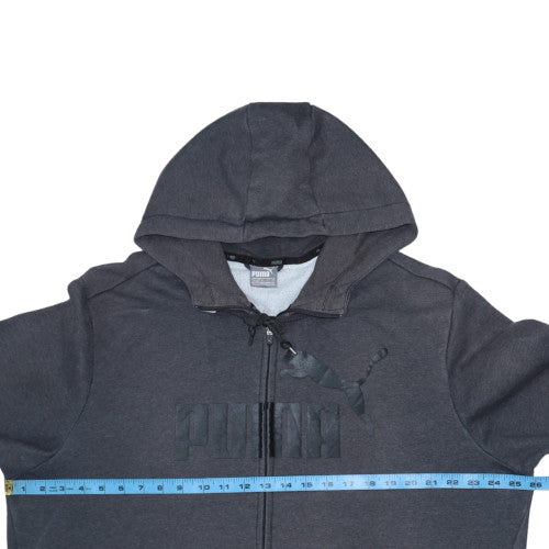 Puma Men's Black Full Zip Hoodie Medium Graphic Sportswear