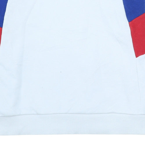 FILA Men's White Pullover Sweatshirt M Logo Sportswear