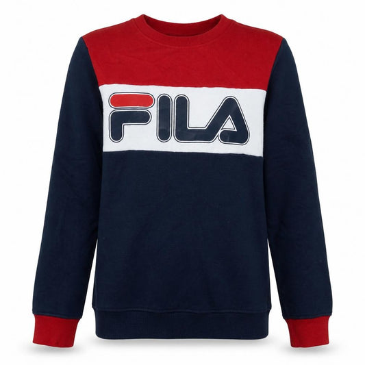 Fila Boys Multicoloured Regular Fit Crew Neck Pullover Sweatshirt 164cm